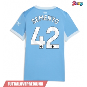 Lacne Ženy Futbalové dres Manchester City Antoine Semenyo #42 2026-27 Krátky Rukáv - Domáci